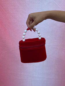 red pearl purse